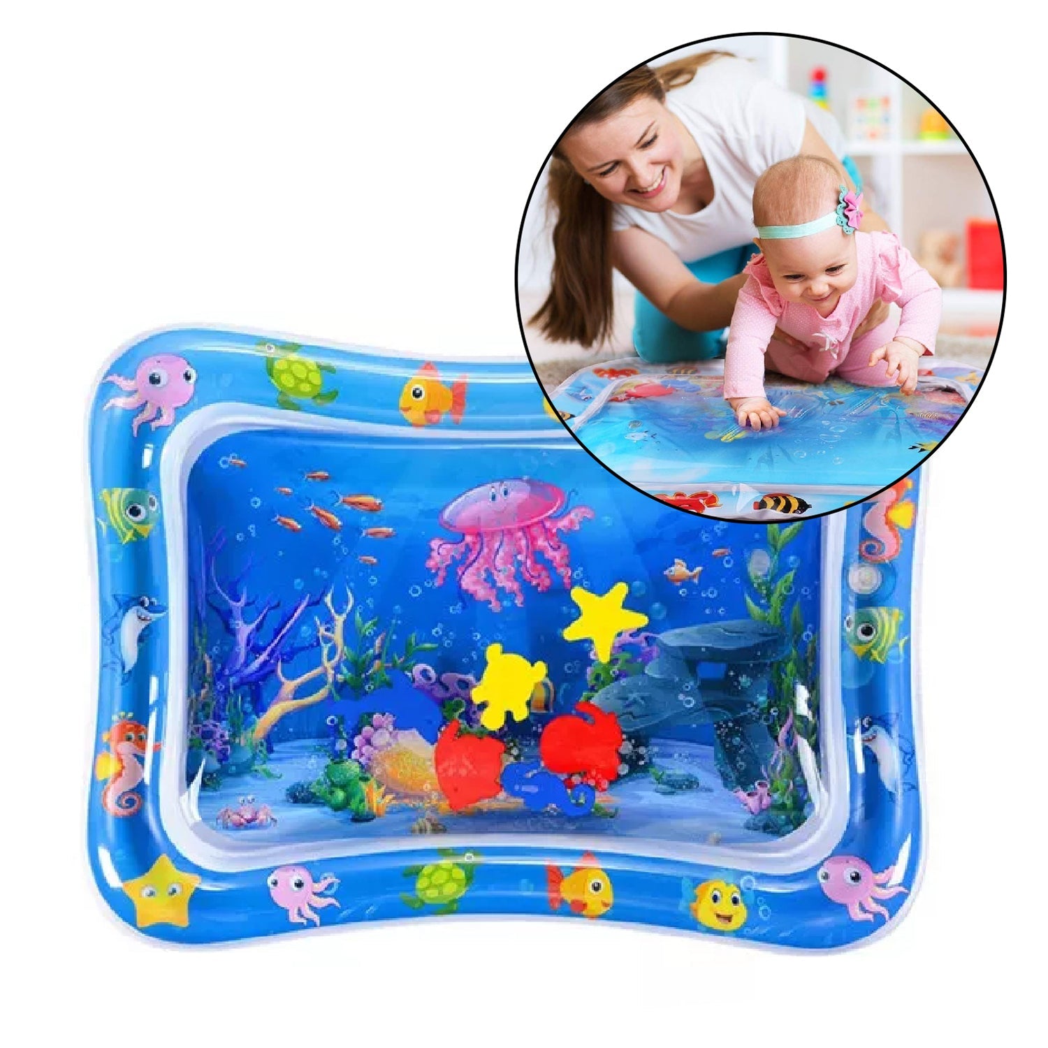 8090B Baby Kids Water Play Mat Toys Baby Slapped Pad Water & Leak Proof Baby Carpet Inflatable, Fun & Play Centre Indoor and Outdoor Water Play Mat DeoDap 8090B Baby Kids Water Play Mat Toys Baby Slapped Pad Water & Leak Proof Baby Carpet Inflatable, Fun & Play Centre Indoor and Outdoor Water Play Mat DeoDap